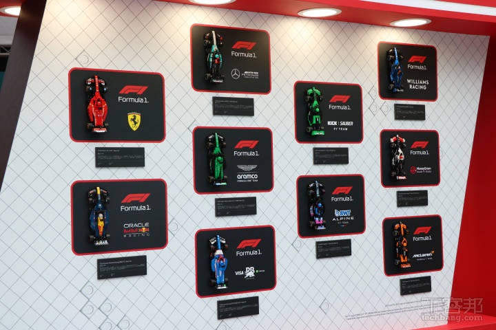 「樂高 FORMULA 1 飆速拼戰」活動在台北統一時代百貨登場！1:1 樂高 F1 賓士賽車模型盛大展出