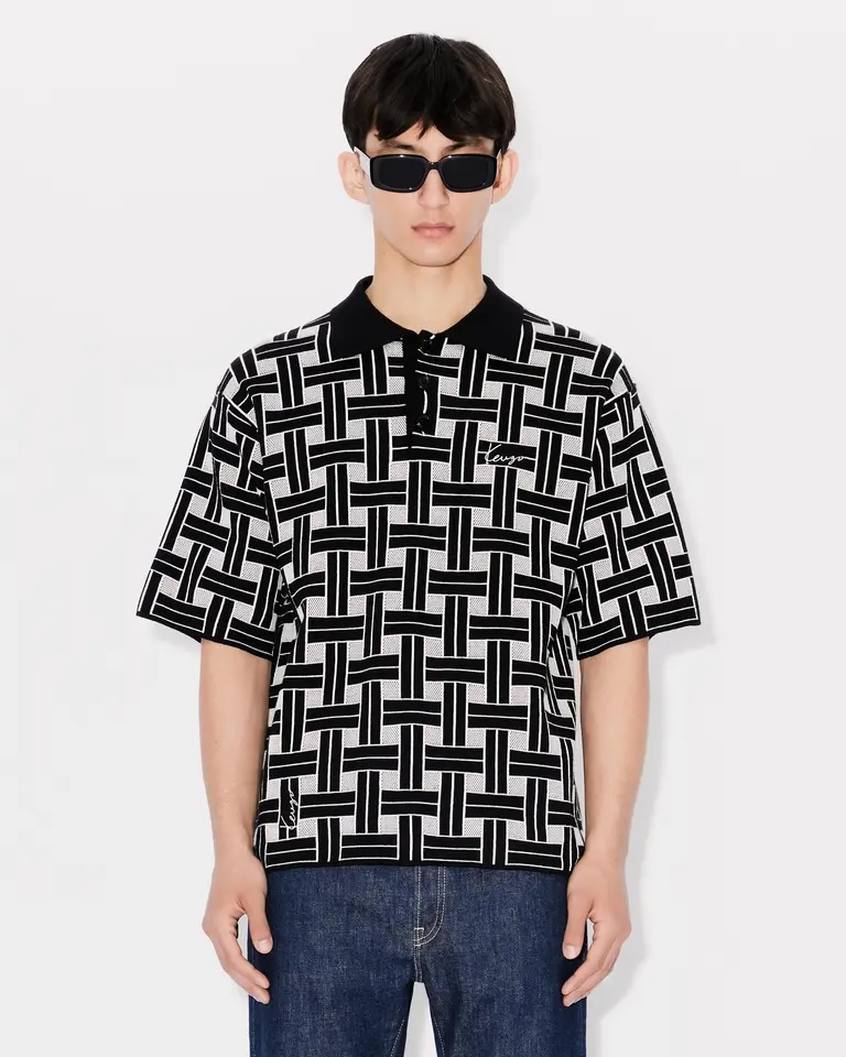 'KENZO WEAVE' EMBROIDERED POLO