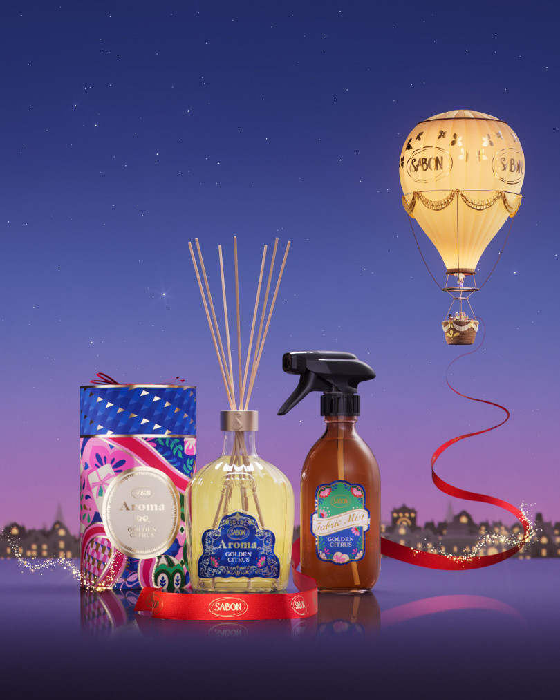 SABON星願啟程典藏擴香組450ml／3,380元、星願啟程織物香氛噴霧300ml／1,080元。（圖／品牌提供）