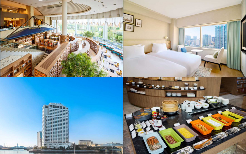 ANA Holiday Inn Tokyo Bay坐落於水岸環抱之中，現代建築線條與自然景觀交融，呈現優閒度假氛圍。（©ANAホリデイ・イン東京ベイ）