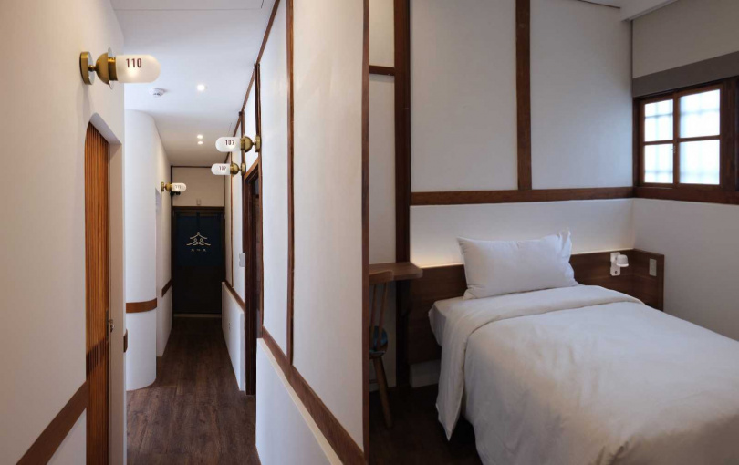 寶桑町屋青旅亦有具私密性的單人雅房設計。（圖／雲品國際提供）