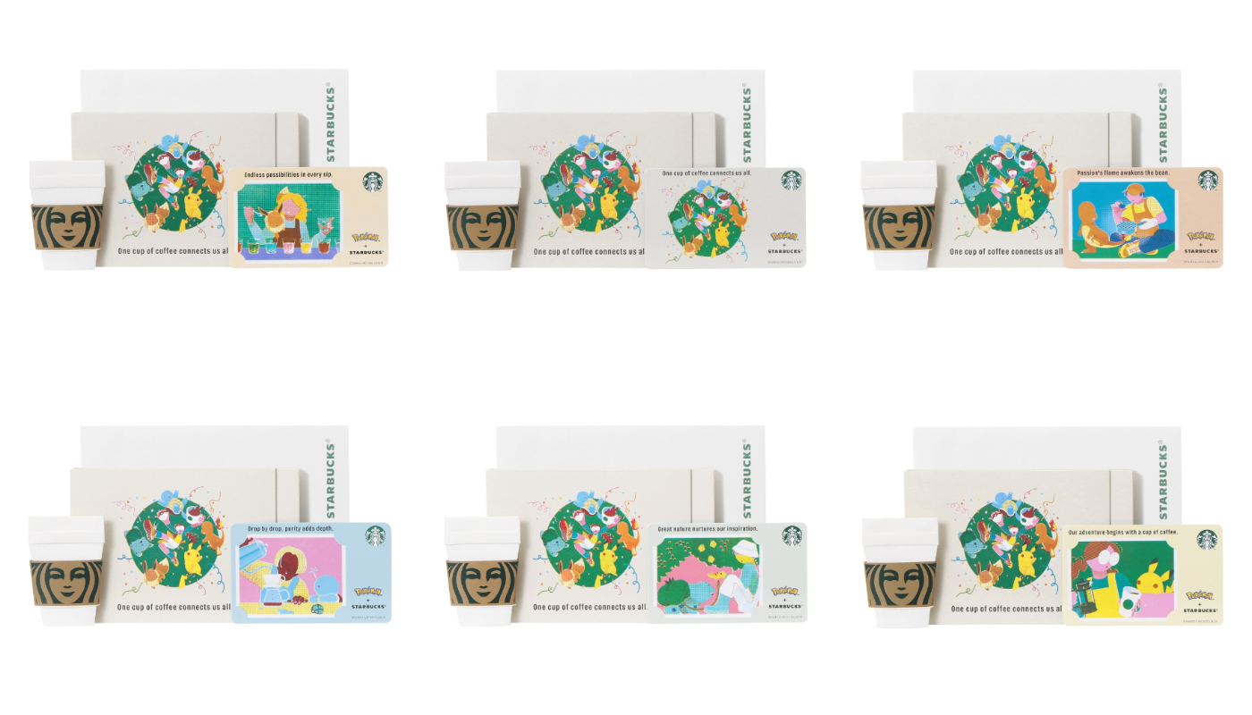 日本星巴克_Pokémon + STARBUCKS スターバックス カード ギフト_Pokémon + STARBUCKS 星巴克禮物卡