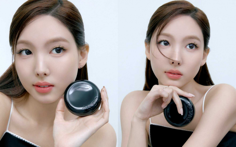 TWICE成員娜璉臉上擦的也是這款全天持妝黑氣墊！漂亮的奶油肌質感真的太美了。（圖／品牌提供）