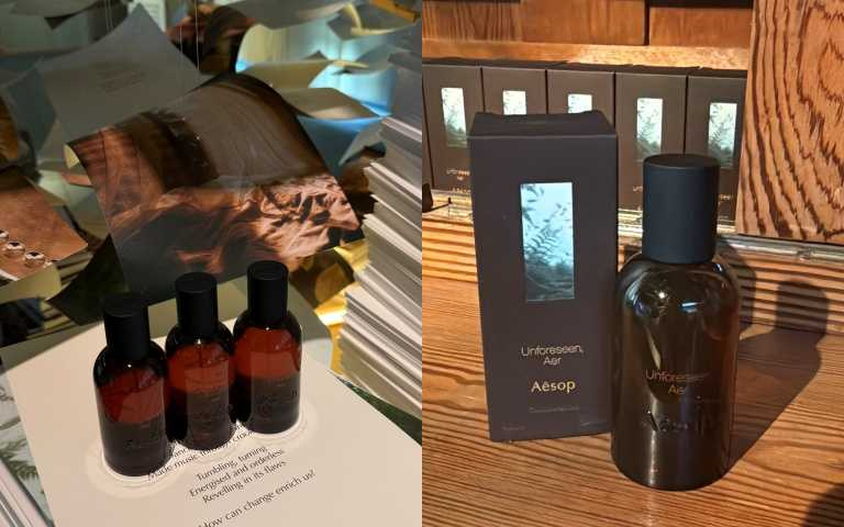 Aesop喚空香水 50mL／6,200元、100mL／10,200元，100mL僅於忠孝、大安、南西、永康與台中五間街邊概念店販售。(圖/tingting攝)