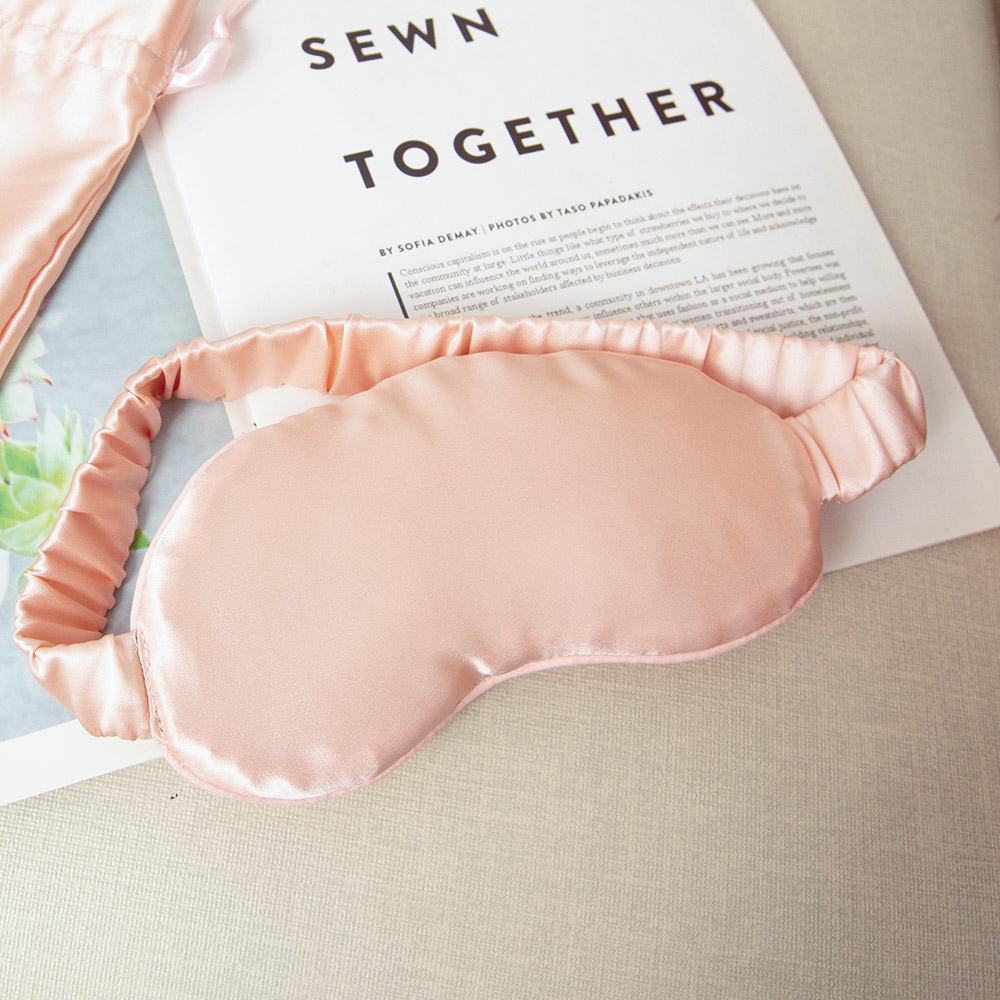 台灣製蠶絲美眠眼罩(附收納袋) / OEKO無毒認證 / 真絲眼罩 / 蠶絲眼罩