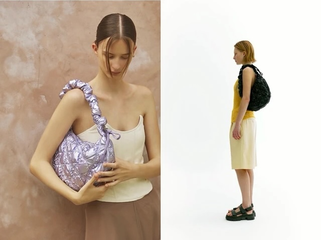 【CARLYN】COZY GLAZE金屬感經典雲朵包H73109010托特/肩背/斜背/斜挎包4way｜5色任選