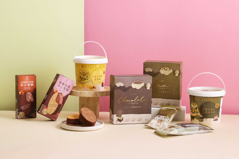 WA!COOKIES推出全新桶裝「百香金萱茶冰淇淋」（149元），同時祭出限時抽獎活動。（圖／ PressPlay 提供）