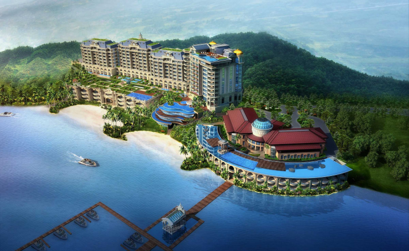 蘇比克雀客國際酒店位於自然生態豐富的蘇比克灣，目前規劃的包套行程可能包括搭乘吉普車探索森林。（3D渲染示意圖，圖／雀客國際提供）