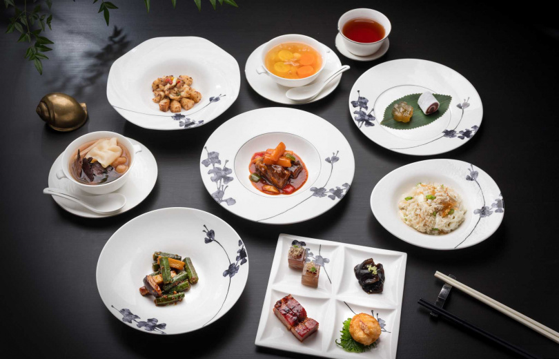 台北文華東方酒店一星餐廳「雅閣」季節菜單呈現揉合時令風味的夏日粵式美饌饗宴。（圖／台北文華東方酒店提供）