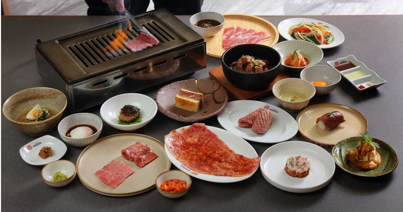 「燒肉小料理套餐」。（圖／MIKOSHI YAKINIKU 己越燒肉提供）