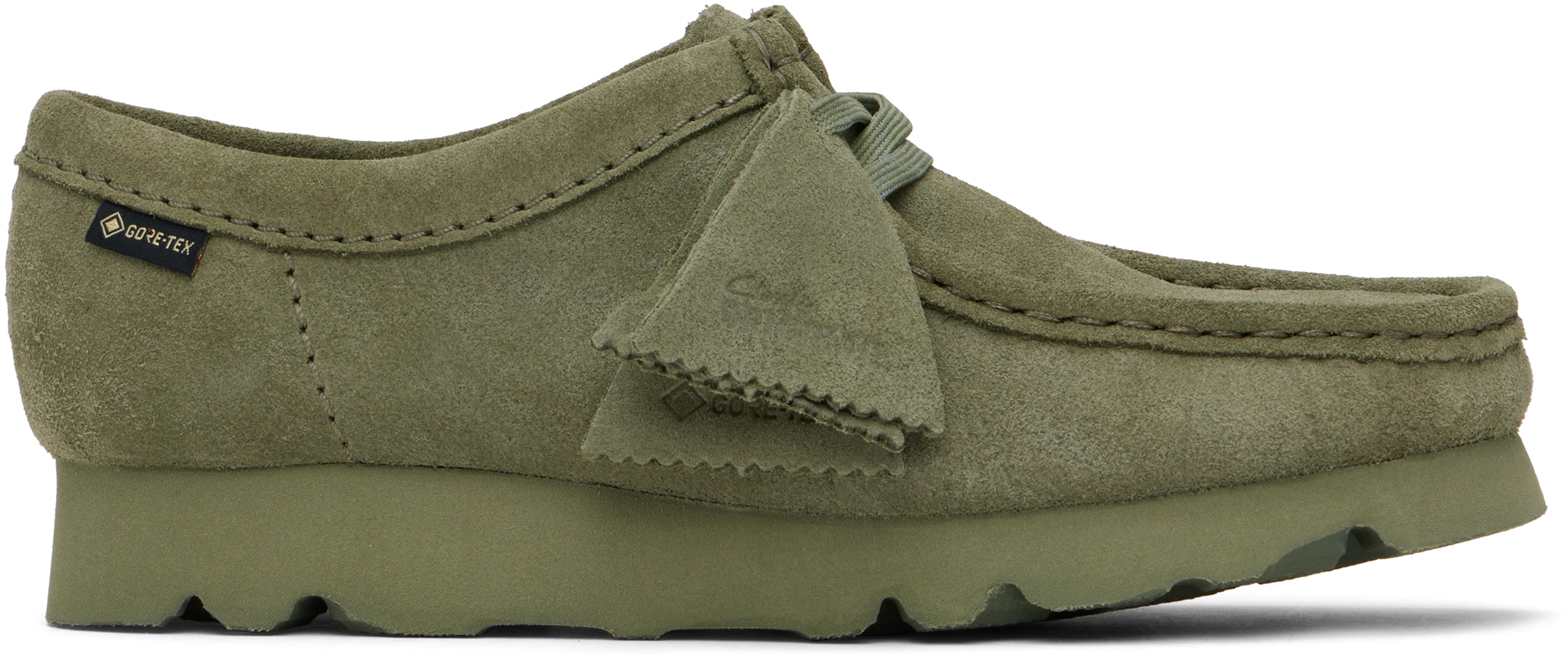 Clarks Originals 绿色 Wallabee GTX 德比鞋