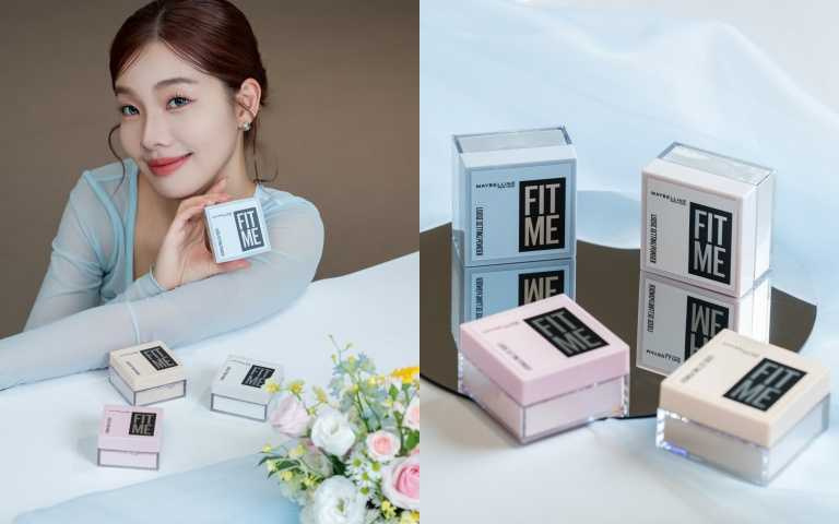 MAYBELLINE FIT ME輕嫩透薄紗蜜粉 10g／450元，共推出寶寶藍、柔膚裸、澎嫩粉、晶透白4色選。（圖／品牌提供）
