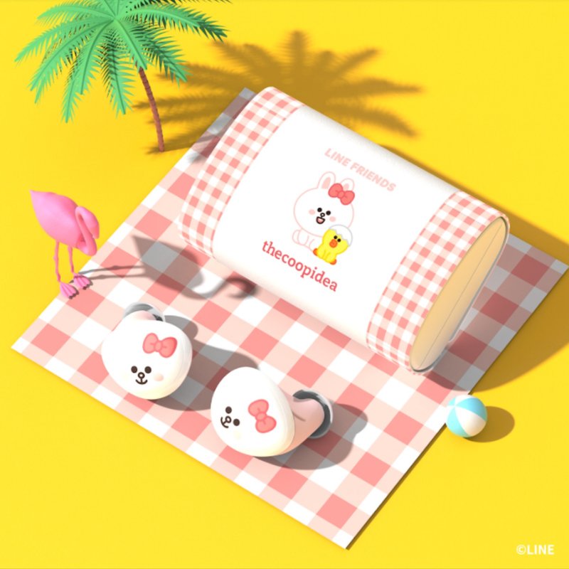LINE FRIENDS MEETS thecoopidea BEANS+ 無線耳機 | MINI CONY