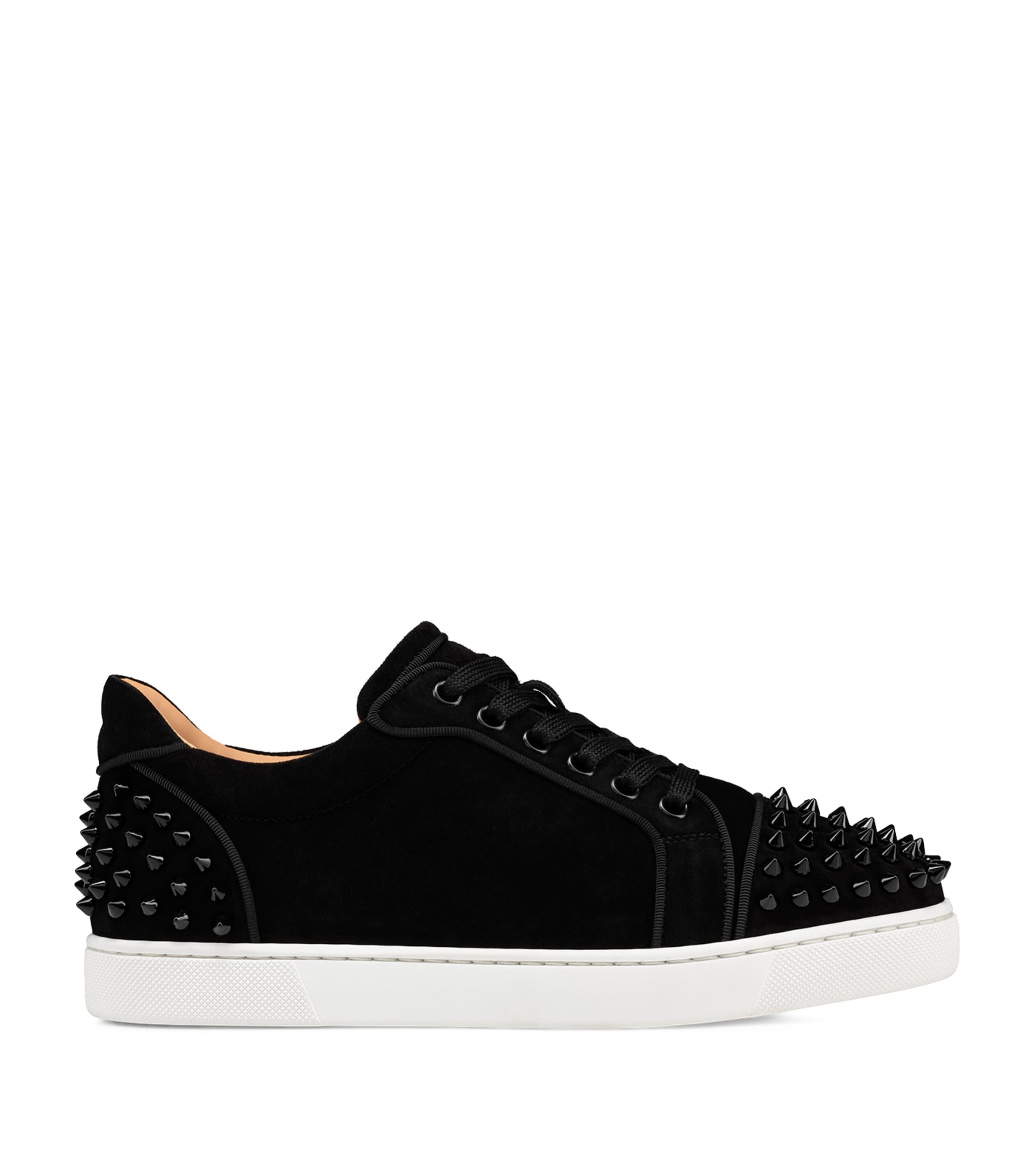Christian Louboutin Vieira 2 Spikes Suede Low-Top Sneakers