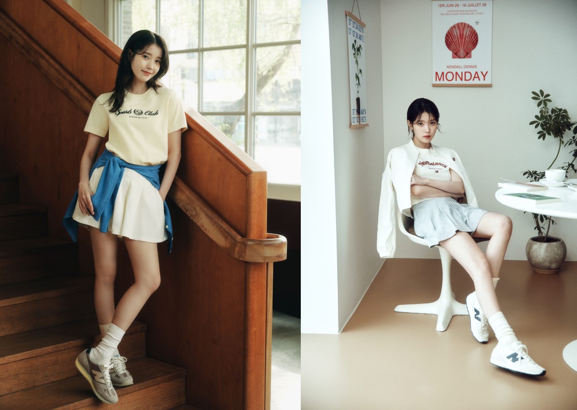 New Balance找來品牌大使IU以三套造型演繹471鞋款。