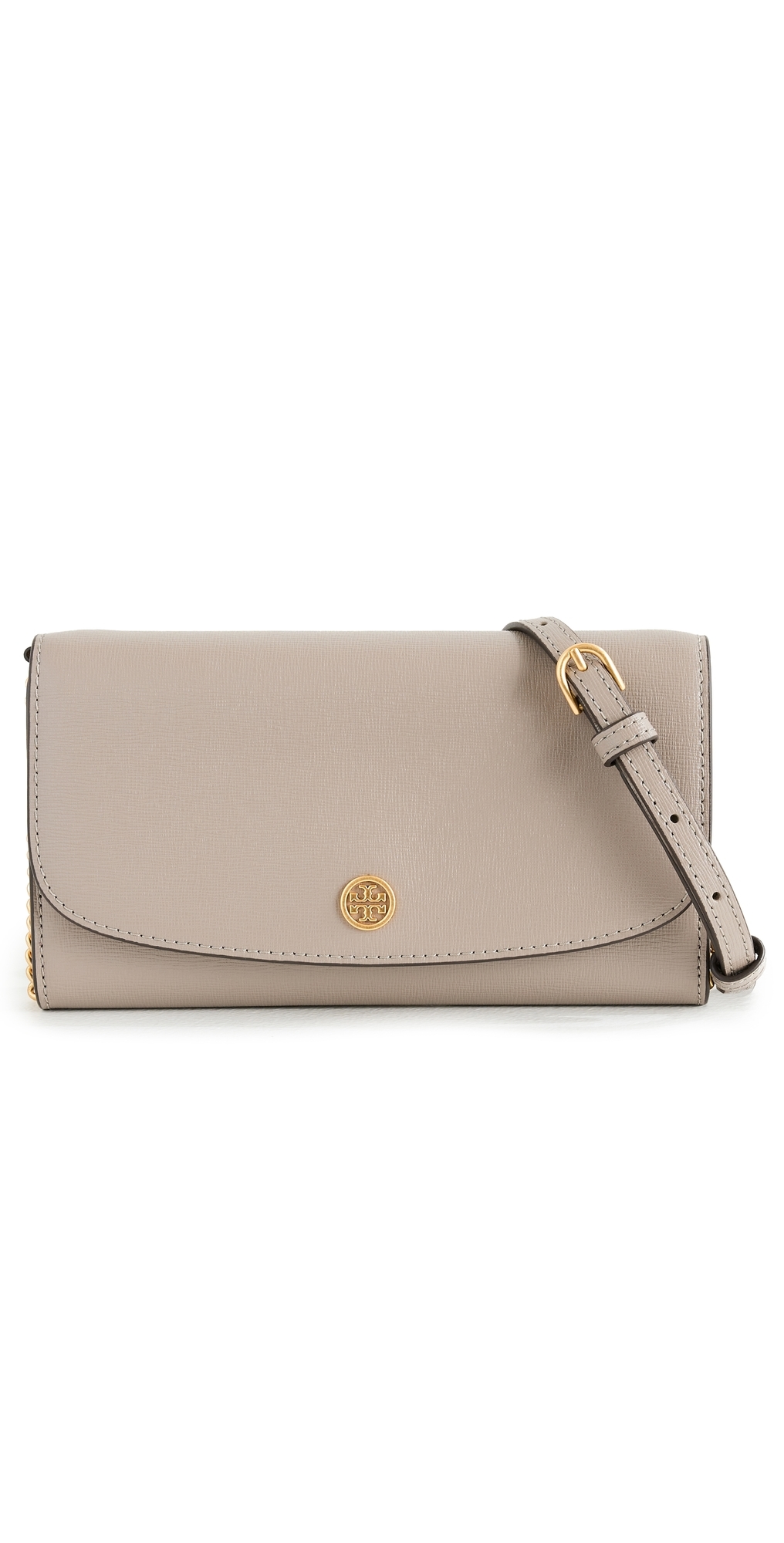 Tory Burch Robinson Chain Wallet Bag Grey Heron One Size