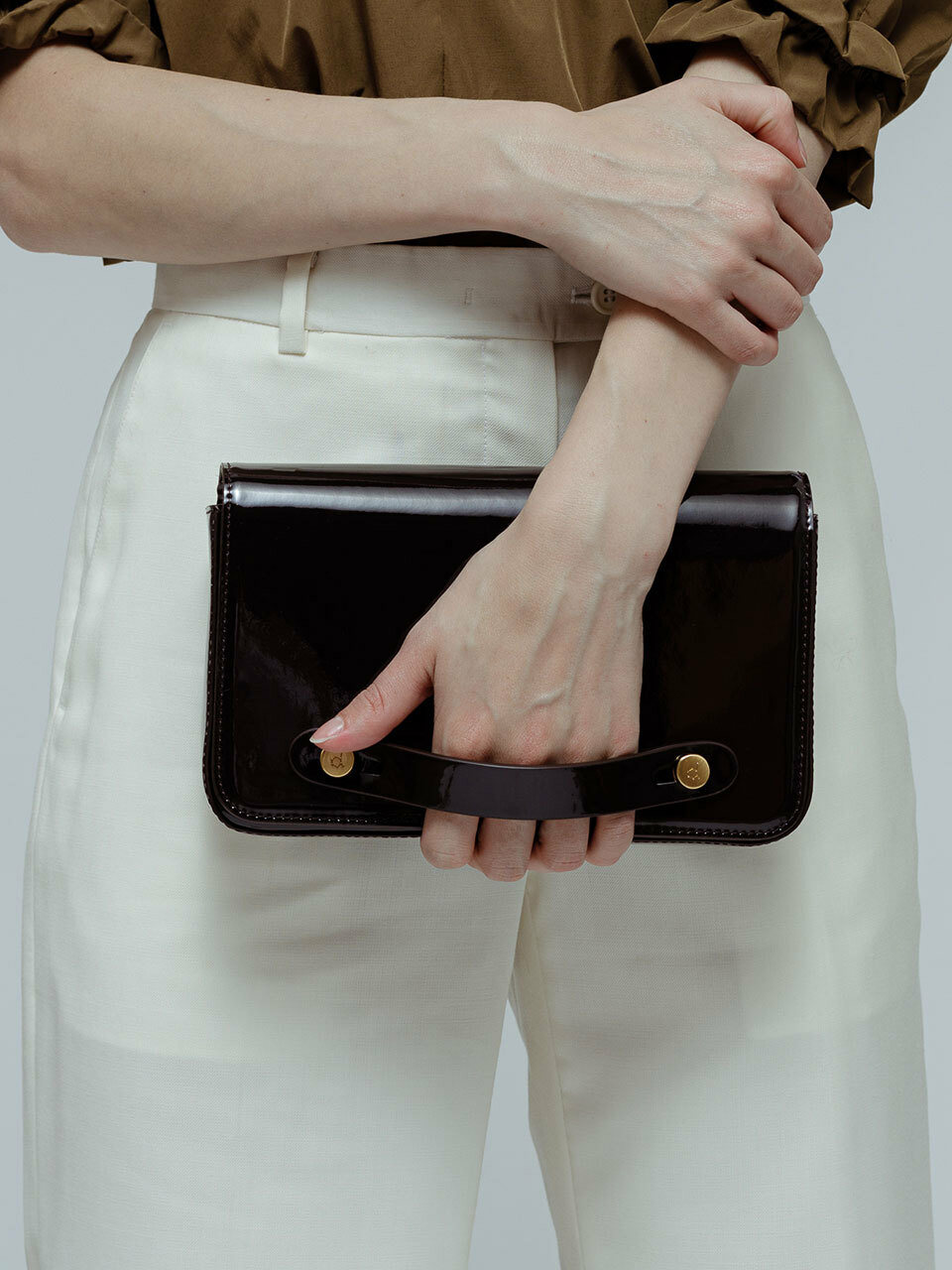 [ggummini] Patent Leather Mini Bag