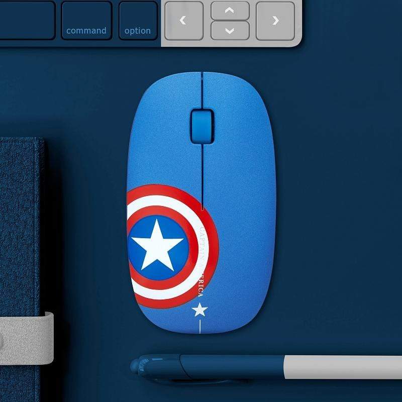 MARVEL復仇者聯盟系列無線光學靜音滑鼠(美國隊長)