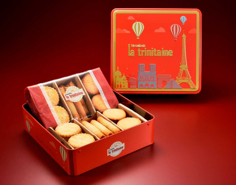 巴黎美景內含原味薄片、微甜酥塔、層酥蛋捲，迎接2024春節法國布列塔尼餅乾！  