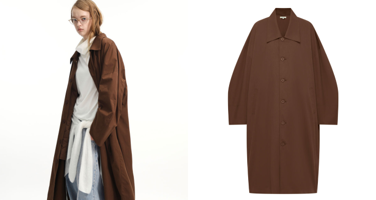 Studio Doe可說是台灣時尚界的亮點品牌，秉持創辦人小安的理念貫徹—「一件單品穿出百變造型」。這季的風衣設計，就很能體現這樣的精神！大落肩搭配弧形袖的廓型，自然垂墜又透氣舒適，穿起來不僅自在，還帶有慵懶的時尚感。