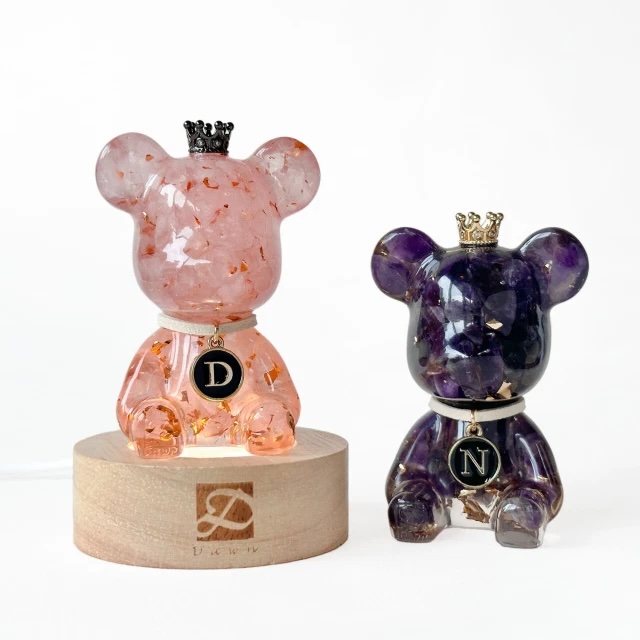 [快速出貨]【彤恩時尚】28款水晶熊燈座客製化字母吊飾LINE禮物獨家限定▹情人節禮物 生日禮物 聖誕禮物 交換禮物