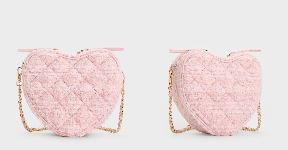 CHARLES &amp;amp; KEITH店員推爆熱賣包：Philomena 毛呢愛心包