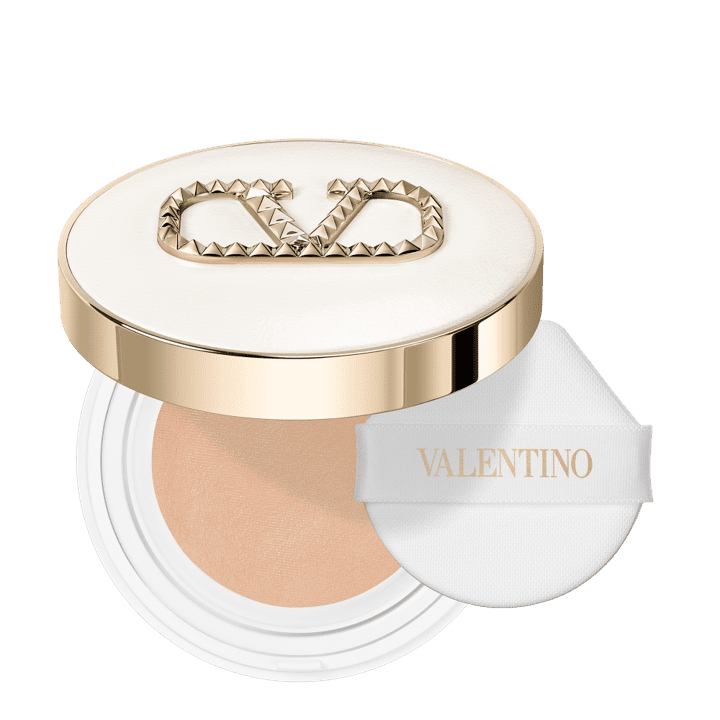 Valentino 高訂光感氣墊粉餅/共4色，NTD2,900（蕊+盒）