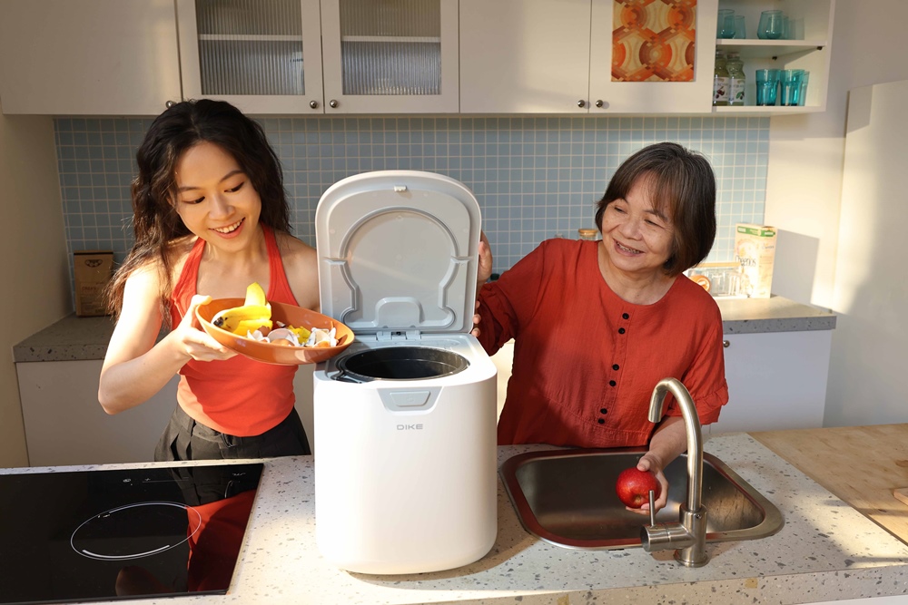 DIKE 推出 3.5L 淨味儲存智慧廚餘機， 72 小時儲存、自動烘乾研磨