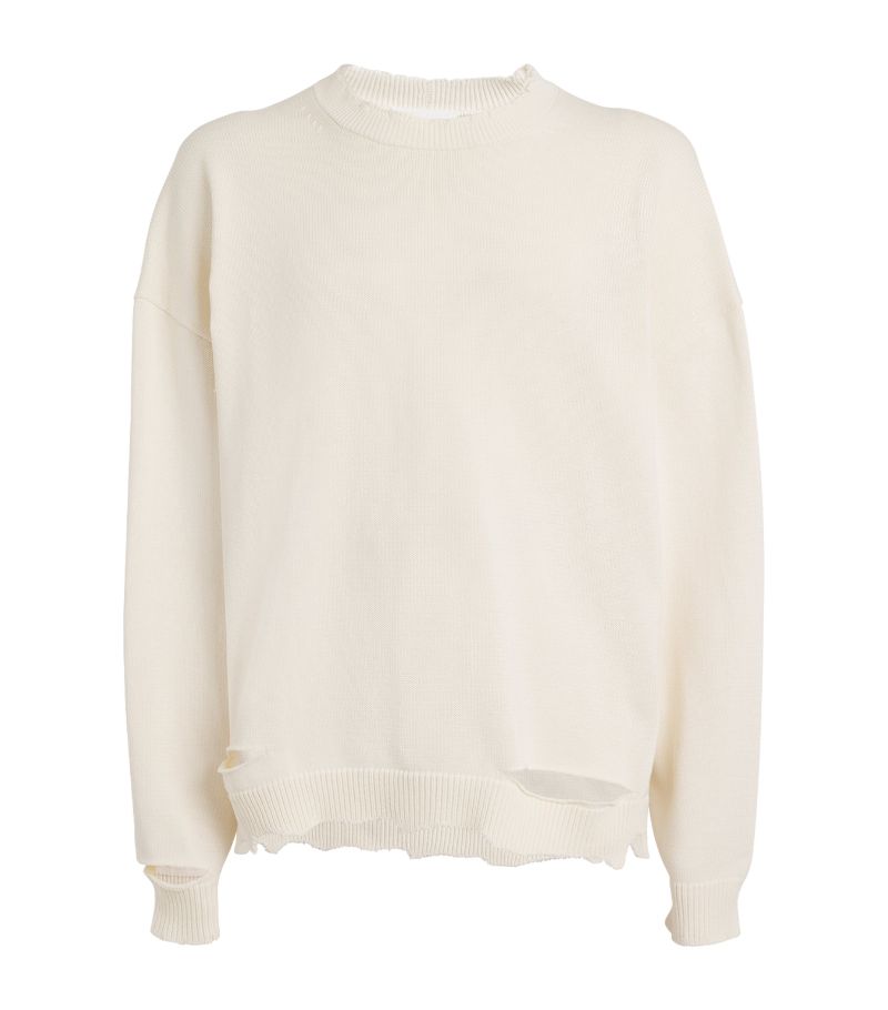 Helmut Lang Cotton Distressed Sweatshirt