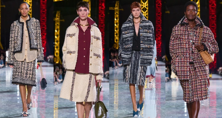 本季，Chanel 2026秋冬大秀中，Matthieu Blazy又再次顛覆了我對品牌經典斜紋軟呢套裝的既有印象。傳統修身輪廓被巧妙重塑，套裝採略帶鬆弛感的剪裁，既保留優雅線條，又增添行動時的輕鬆自在。隨著模特兒步伐輕移，布料自然搖曳，散發出生動而輕盈的氣息，一方面既保留Chanel經典DNA，同時又融入現代摩登感。這樣的設計，不僅符合當代女性對舒適與自信的追求，也讓人忍不住想親眼感受它在都市街頭或夜晚派對中流轉的優雅與活力，完美呈現現代女性多面而鮮明的魅力。