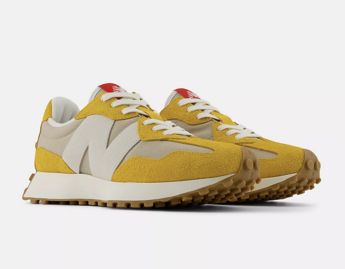 New Balance 327 系列 男 休閒鞋 黃