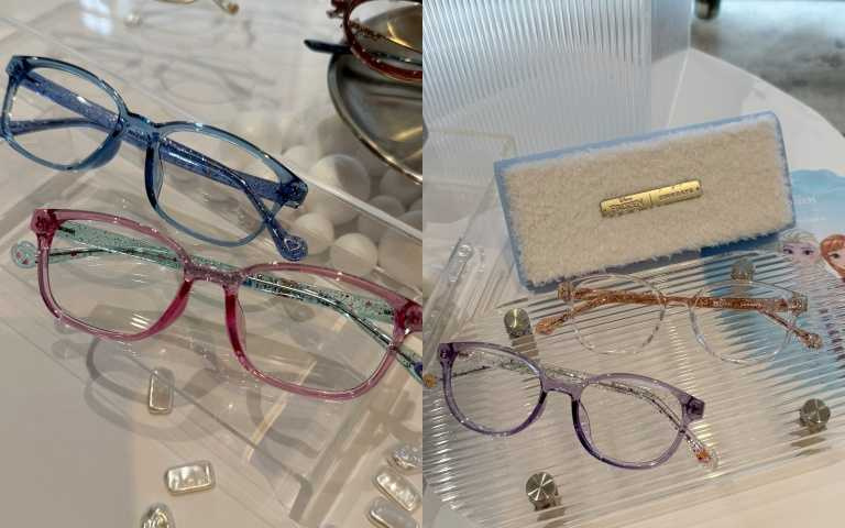 孩童款眼鏡，Sister Queens款DN2008N-5A／3,790元；Winter Magic款DN2009N-5A／3,790元