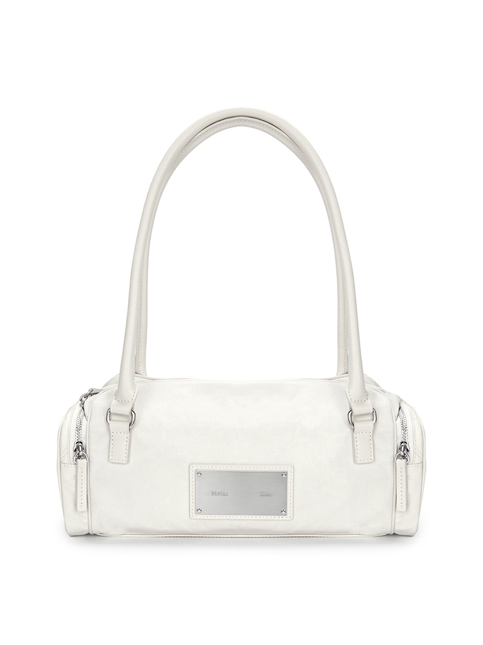 Matin Kim NYLON BOSTON BAG IN White
