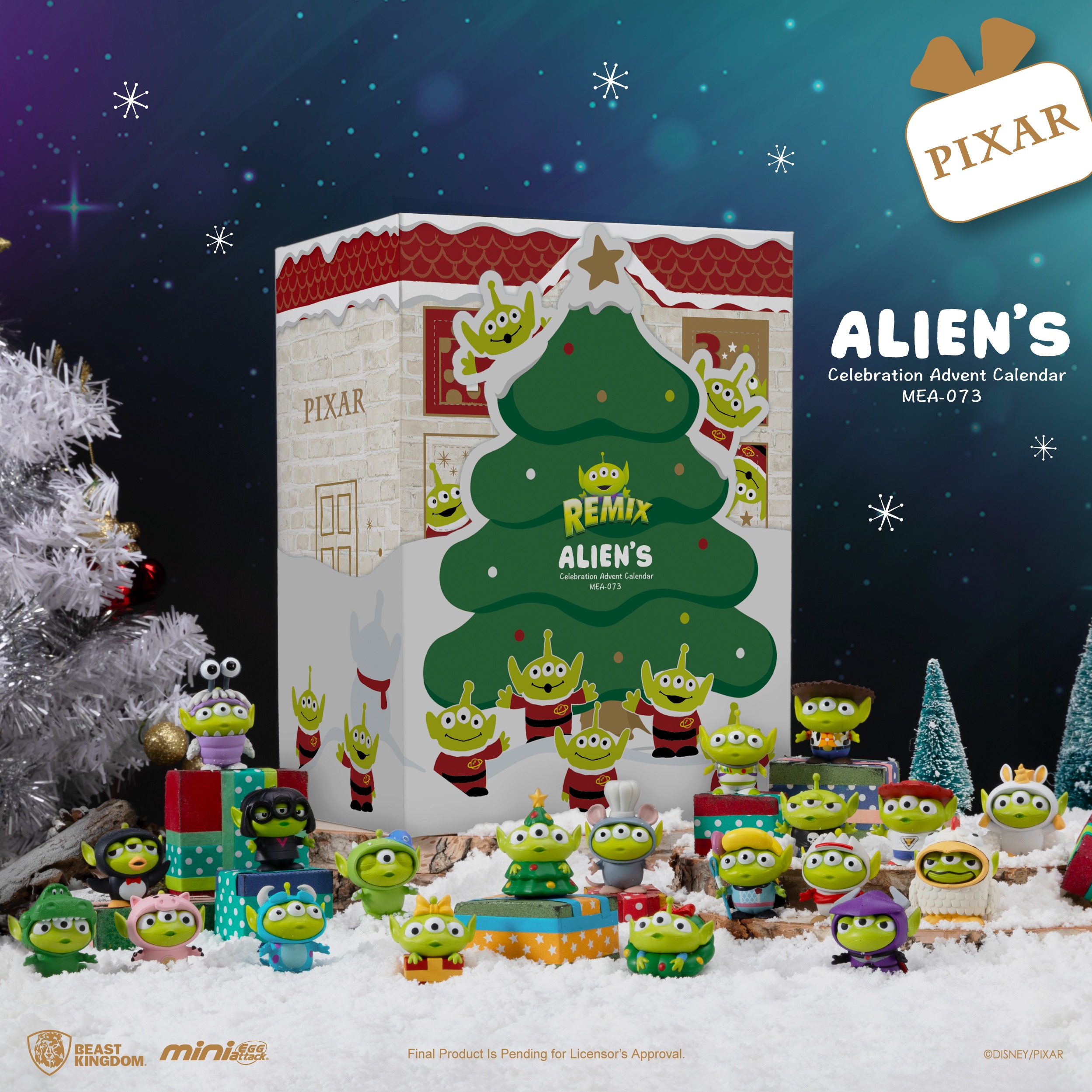 【野獸國】玩具總動員 三眼怪 聖誕慶典降年曆 倒數月曆 聖誕節送禮｜MEA-073
