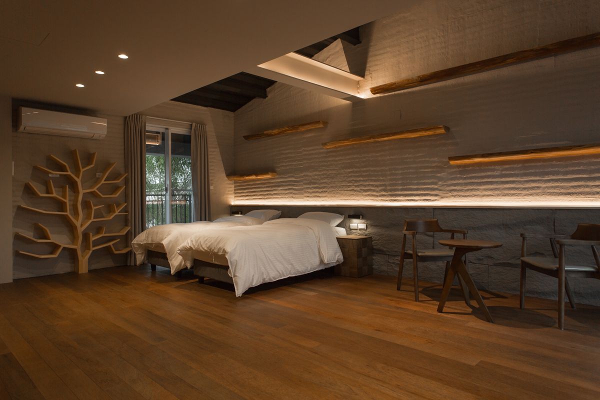 百岳室內空間設計；毛胚屋；民宿；室內設計