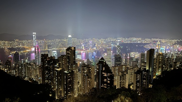 山頂夜景、香港太平山夜景、香港夜景、維多利亞港夜景