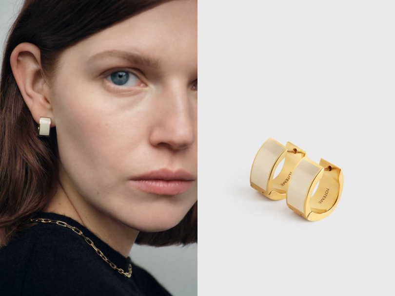 TOTEME Signature Hoops 圈式耳環／14,980元（圖／品牌提供）
