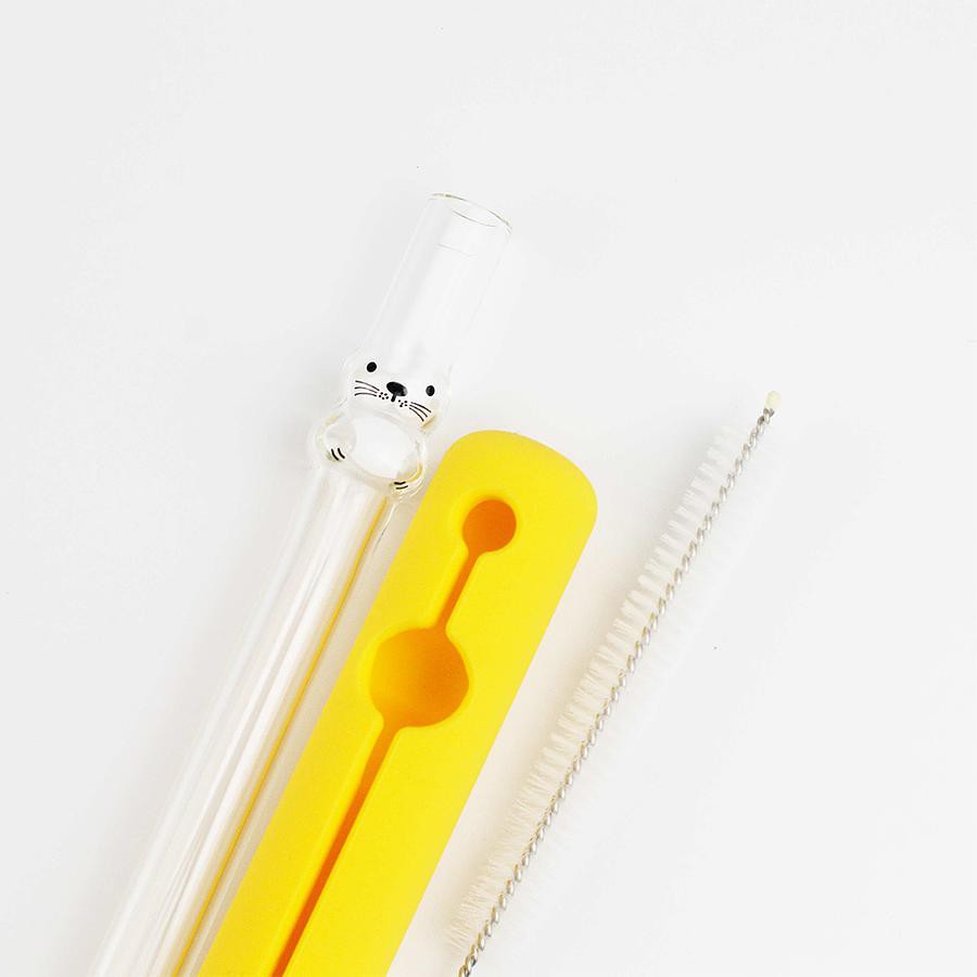 好玻GOODGLAS海豹造型玻璃吸管 eslite誠品