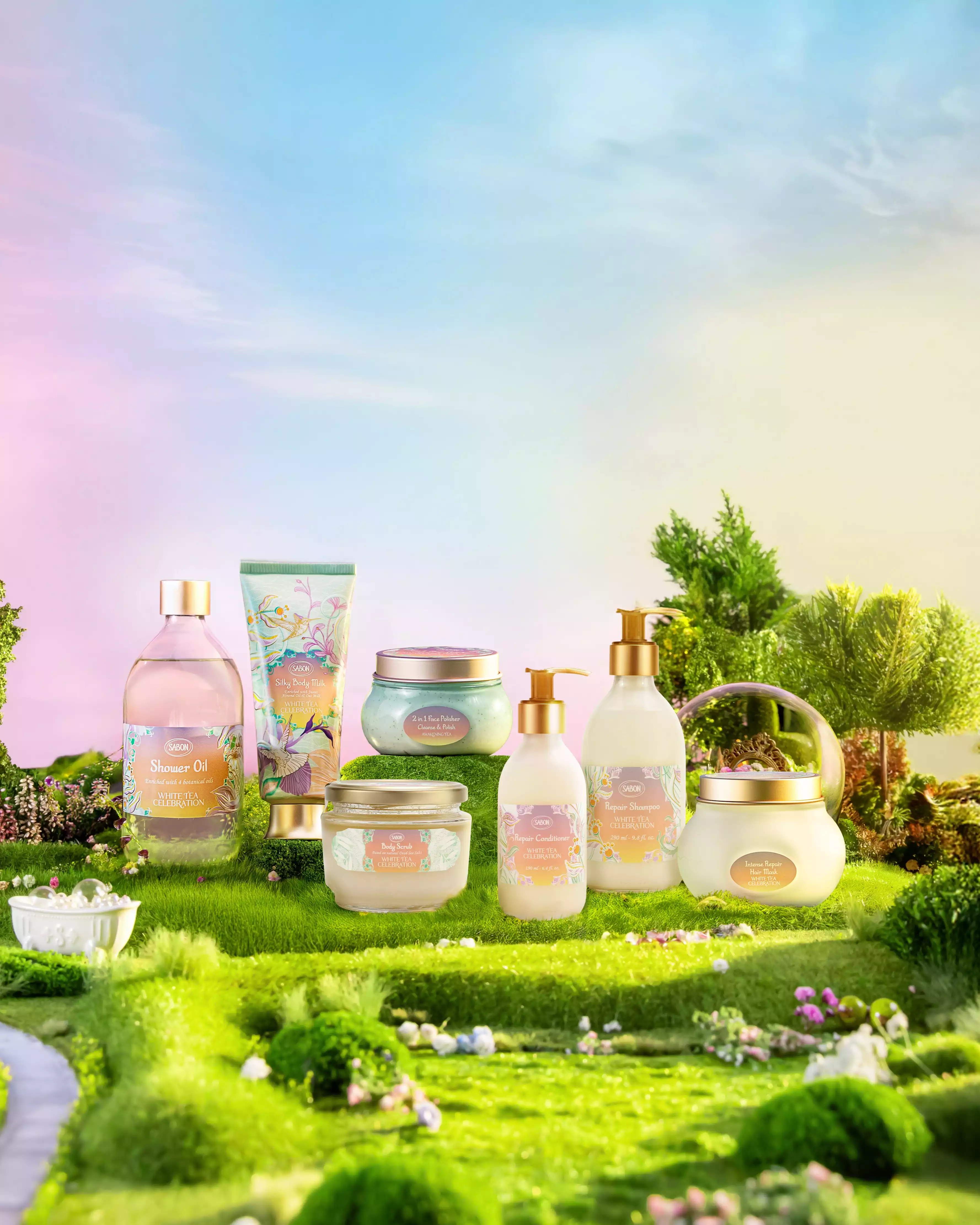 白茶春光限定版收藏組 優惠價，NTD3,780；白茶明星三部曲推薦組 - 春光限定版，NTD1,280