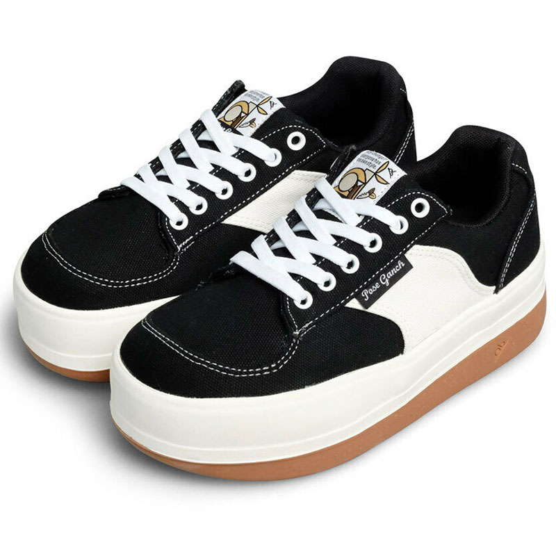 POSE GANCH Mummum C.V 圓頭厚底 麵包鞋 帆布鞋