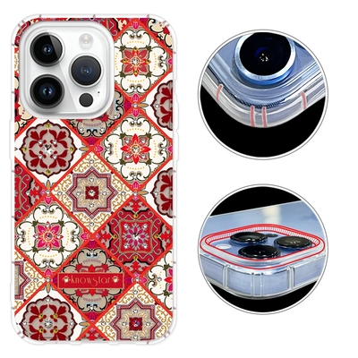 KnowStar iPhone17/16/15/14/13/12系列 奧地利彩鑽防摔手機殼-蘿蔓藤-紅Air/16e/ProMax/Plus/SE