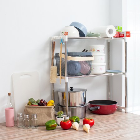 樂嫚妮 多功能伸縮置物收納架伸縮置物架