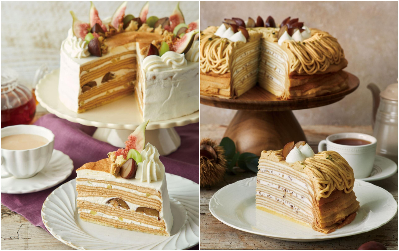 秋季限定甜點_Afternoon Tea LOVE&TABLE_栗子千層蛋糕