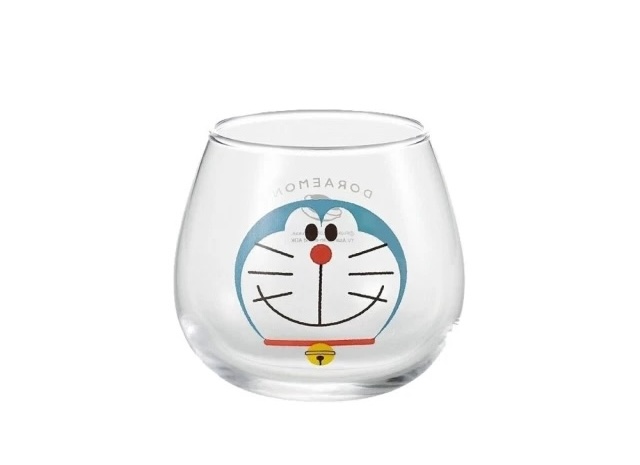 【食器堂】日本製 哆啦a夢 DORAEMON 小叮鈴 玻璃杯 水杯 不倒翁杯 共2款 生日禮物 新年送禮 CNY