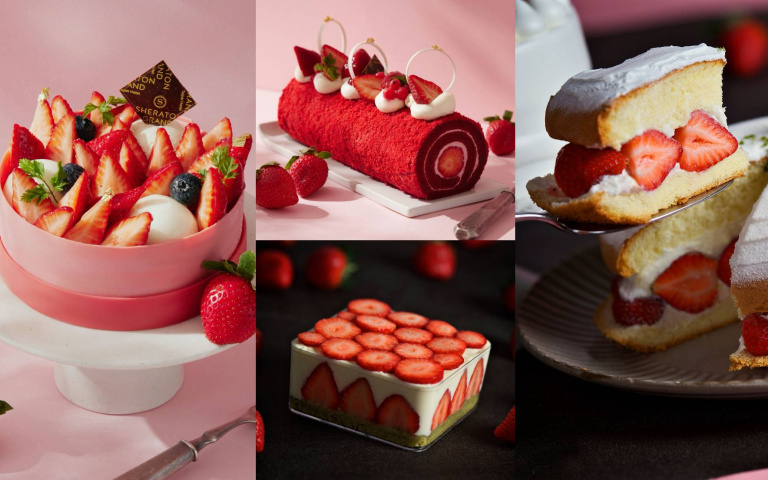 草莓控快衝！台北喜來登、神旺普諾麵包坊草莓季登場，生甜甜圈、巨無霸可頌必須吃！