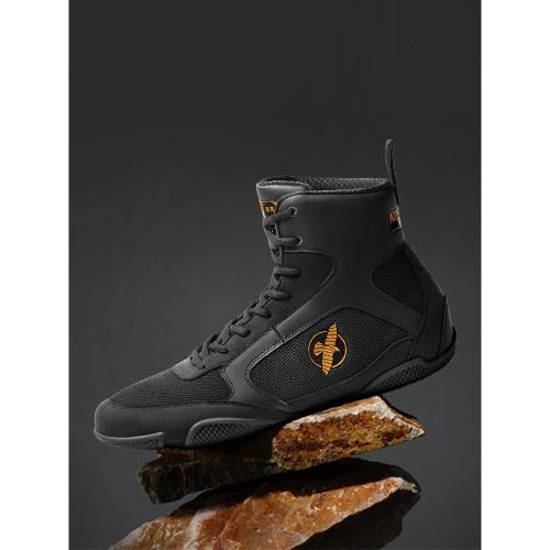 HAYABUSA 隼摔跤鞋拳擊鞋男女散打鞋高幫靴專業比賽格斗鞋運動鞋