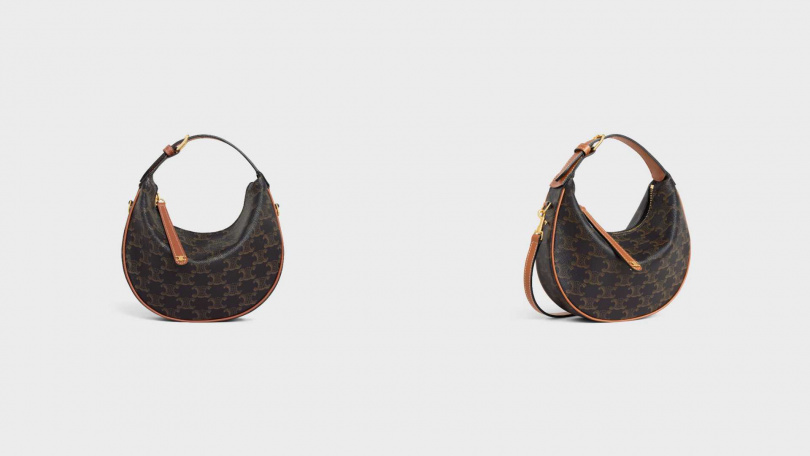 CELINE TEEN CELINE LULU標誌印花牛皮革手袋／55,000元（圖／品牌提供）