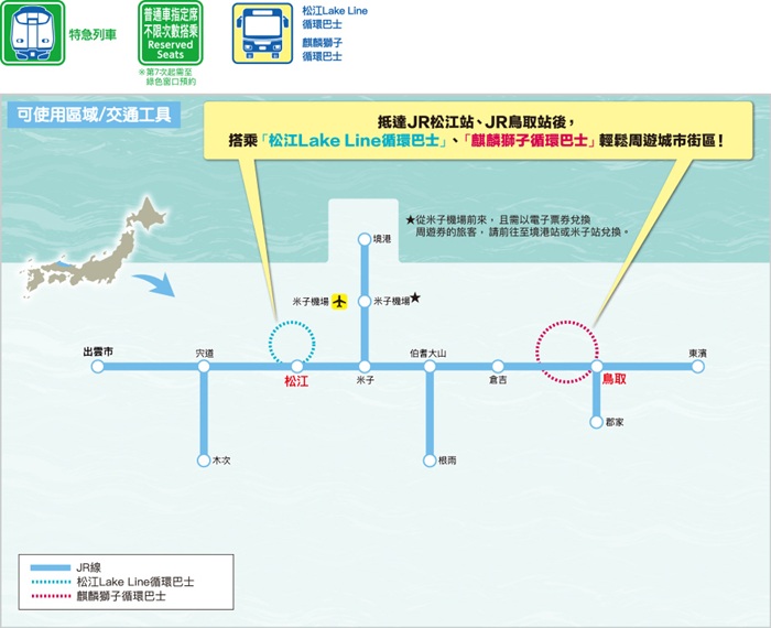 鳥取松江周遊券介紹