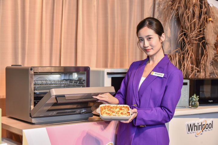 惠而浦 COLORIS 8 合 1 變頻氣炸蒸烤微波爐在台上市！洗碗機、洗乾衣機、清淨除濕機全面發表