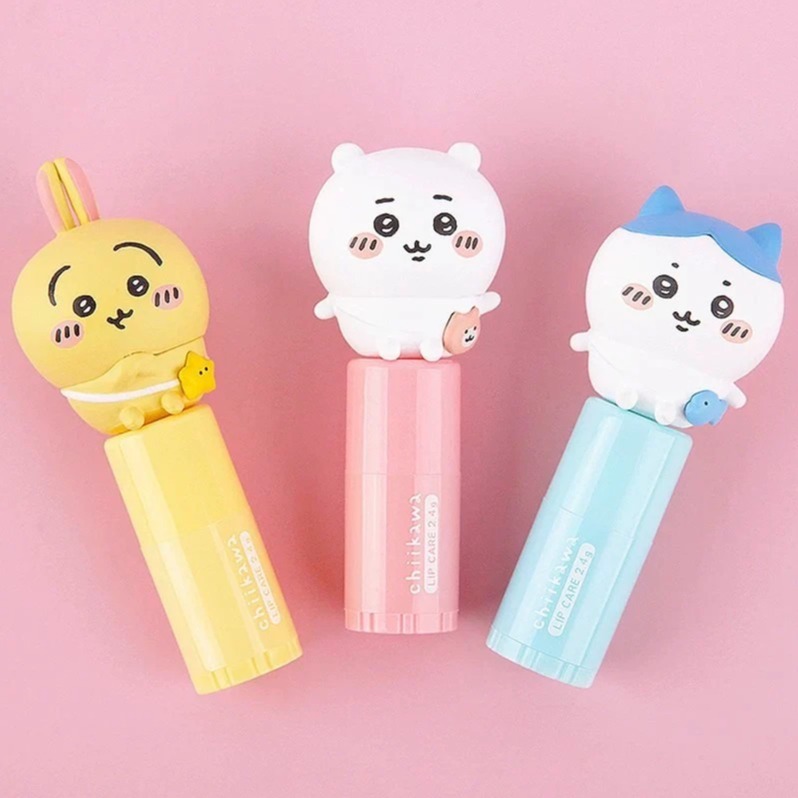 【Chiikawa吉伊卡哇】大頭公仔護唇膏 韓國正版限定 口唇修護膏 潤唇 乳木果油滋養修護 嘴巴保養唇膜 無香味嘴唇保養品補水保濕 七夕情人節送禮 女生送禮 獅子座生日禮物